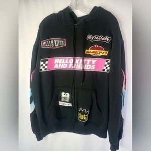 *Hello Kitty And Friends Sanrio Tokyo Speed Racing Hoodie Size XL
